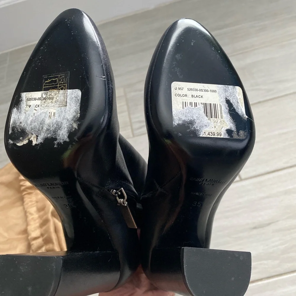 BRAND NEW Saint Laurent Leather Boots